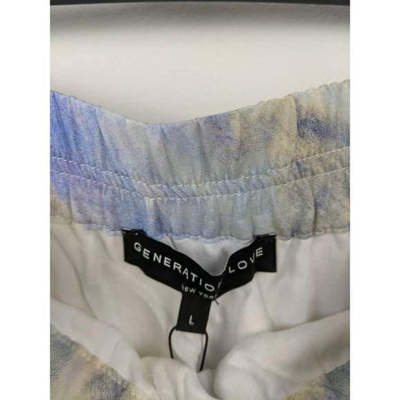 NWT Generation Love Hania Mini Skirt Cloud Print L - Picture 2 of 5